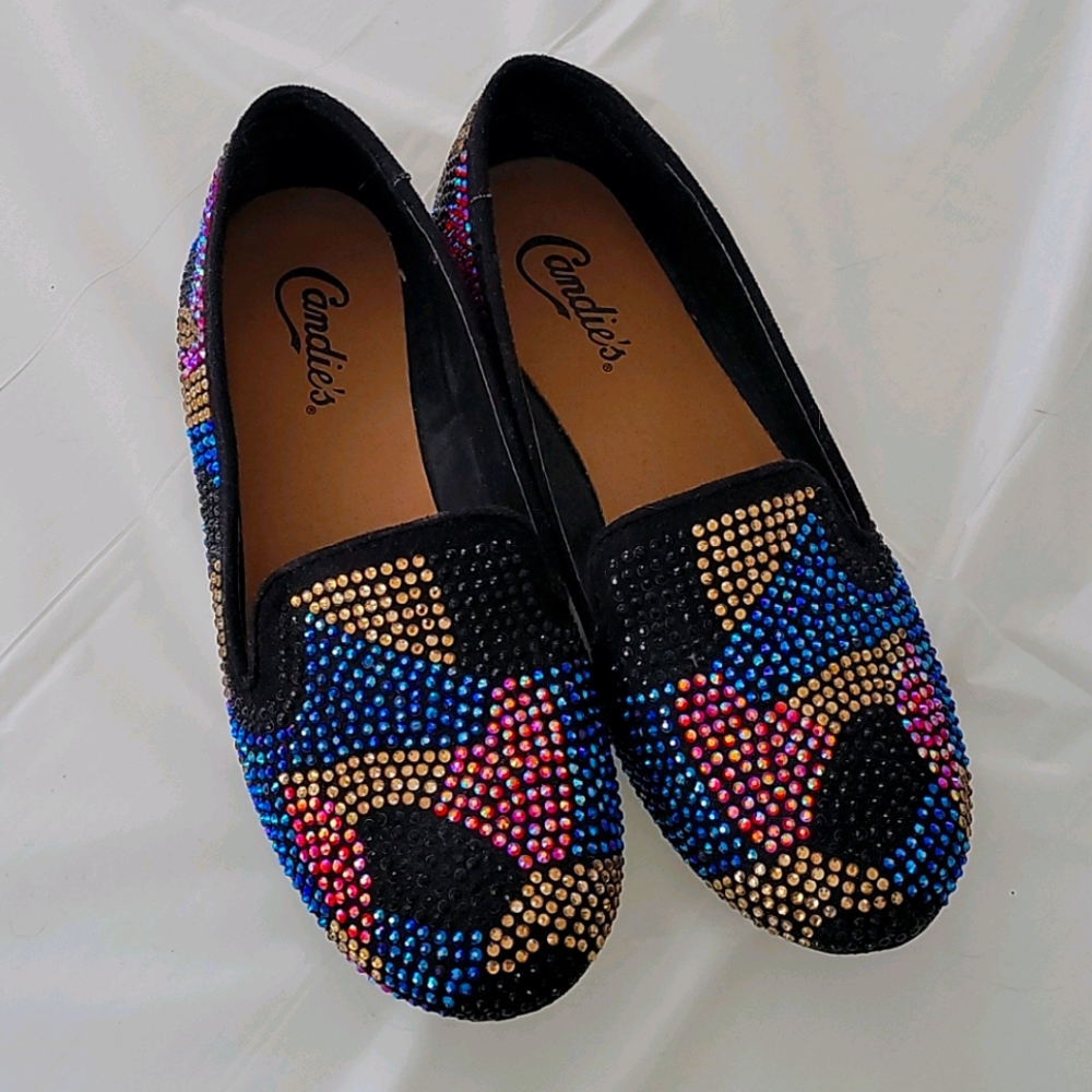 Candies jeweled flats size 7 Like new!